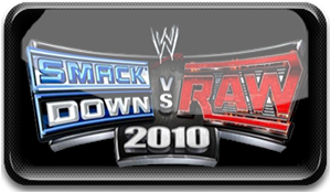 WWE Smackdown vs. Raw 2010 title screen for Playstation 2